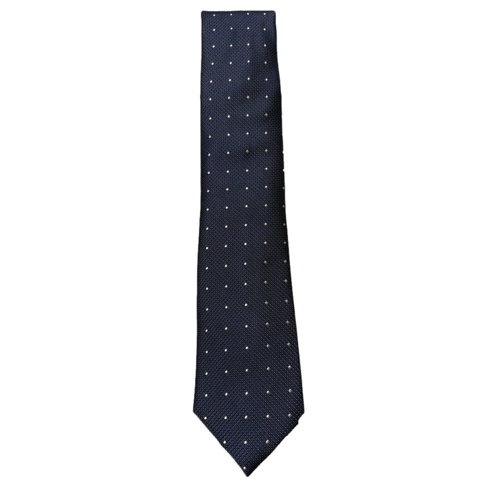 NWT Michael Kors Navy Blue White Polka Dot Men’s Necktie Classic